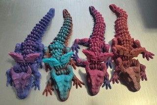 3D Baby Winged Dragons (Multi Colors)