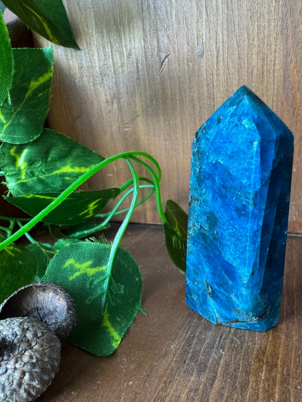 Blue Apatite Crystal Obelisk