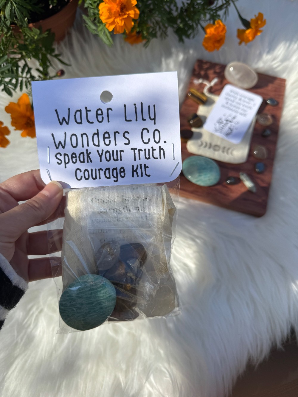 Speak Your Truth Courage Crystal Self-Care Kit