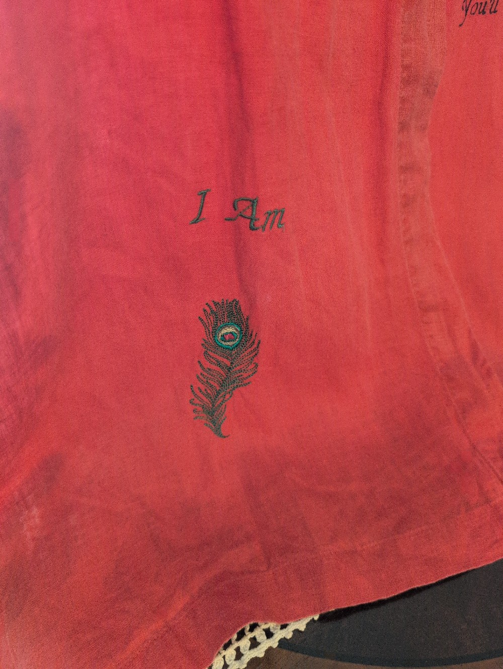 Embroidered Chakras Tiny Dancer Elton Song Linen Jacket