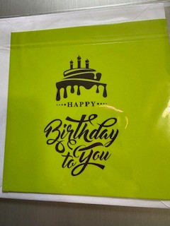 Diamond Greeting Card - Cake & Presents Birthday