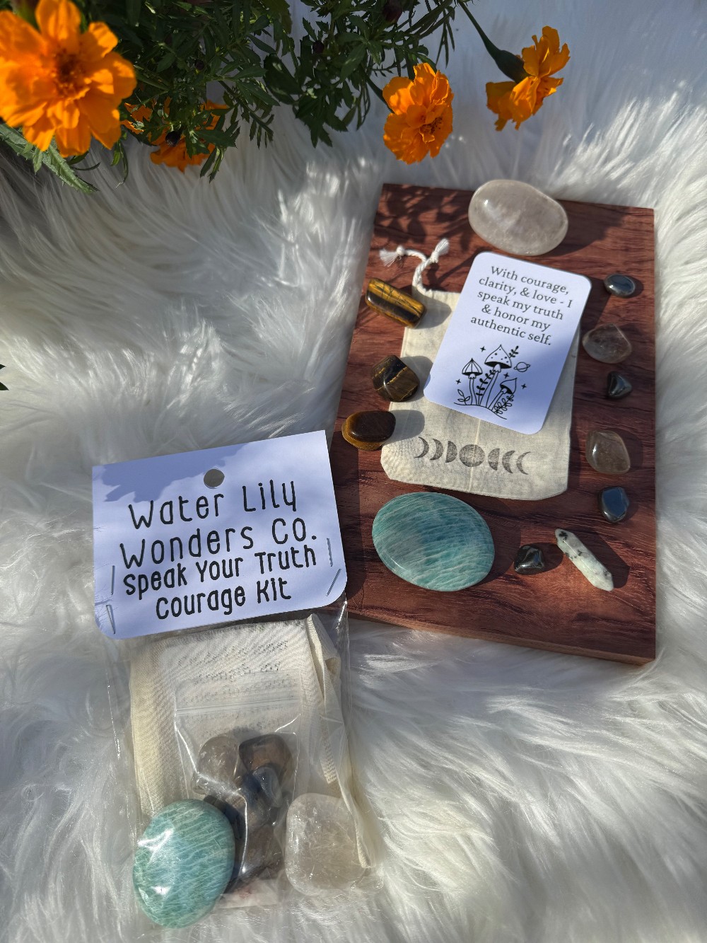 Speak Your Truth Courage Crystal Self-Care Kit