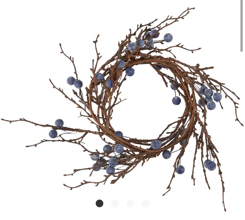 Blueberry candle ring