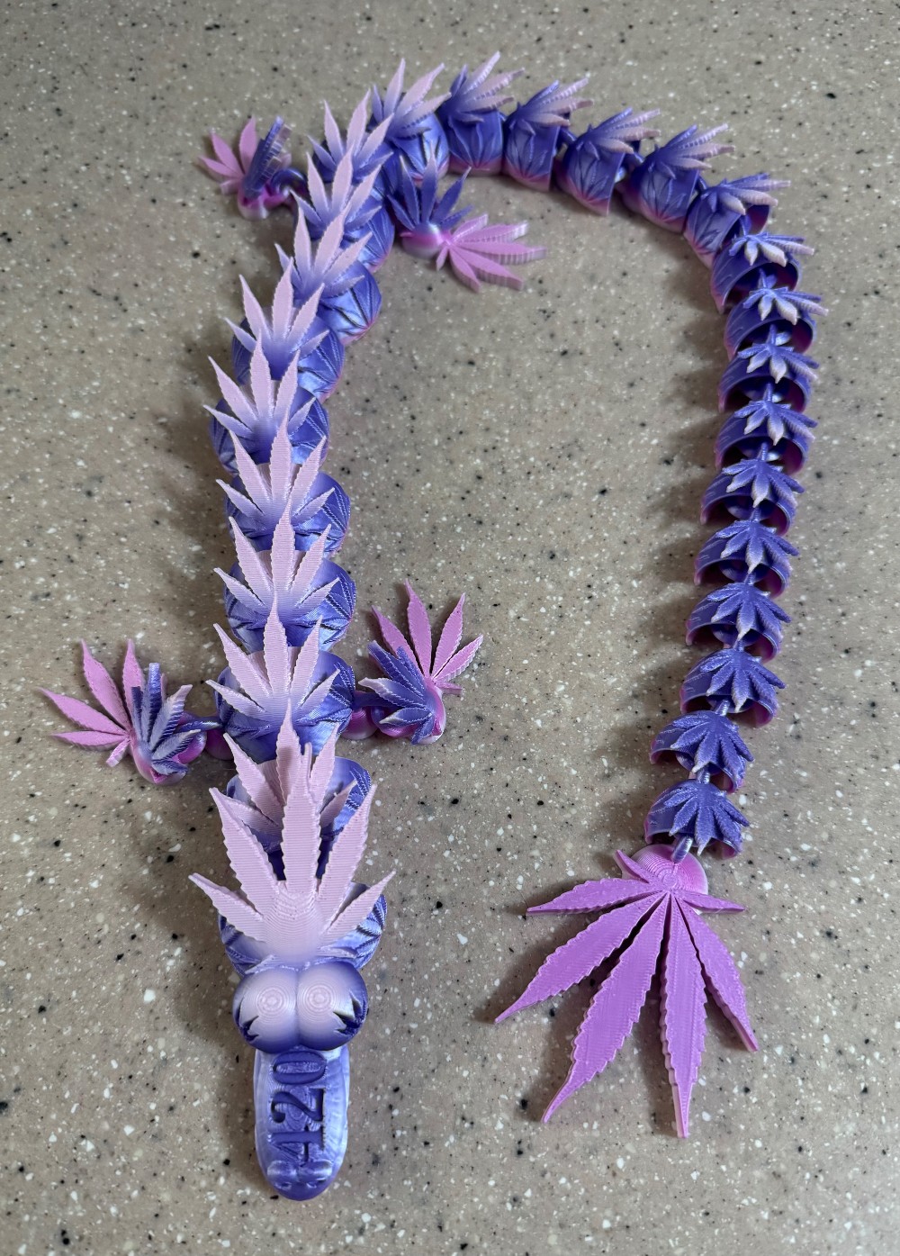 3D 420 Dragon (Pink & Purple)