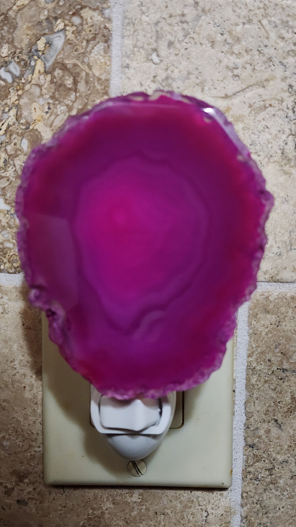 Large Pink Agate Night Light