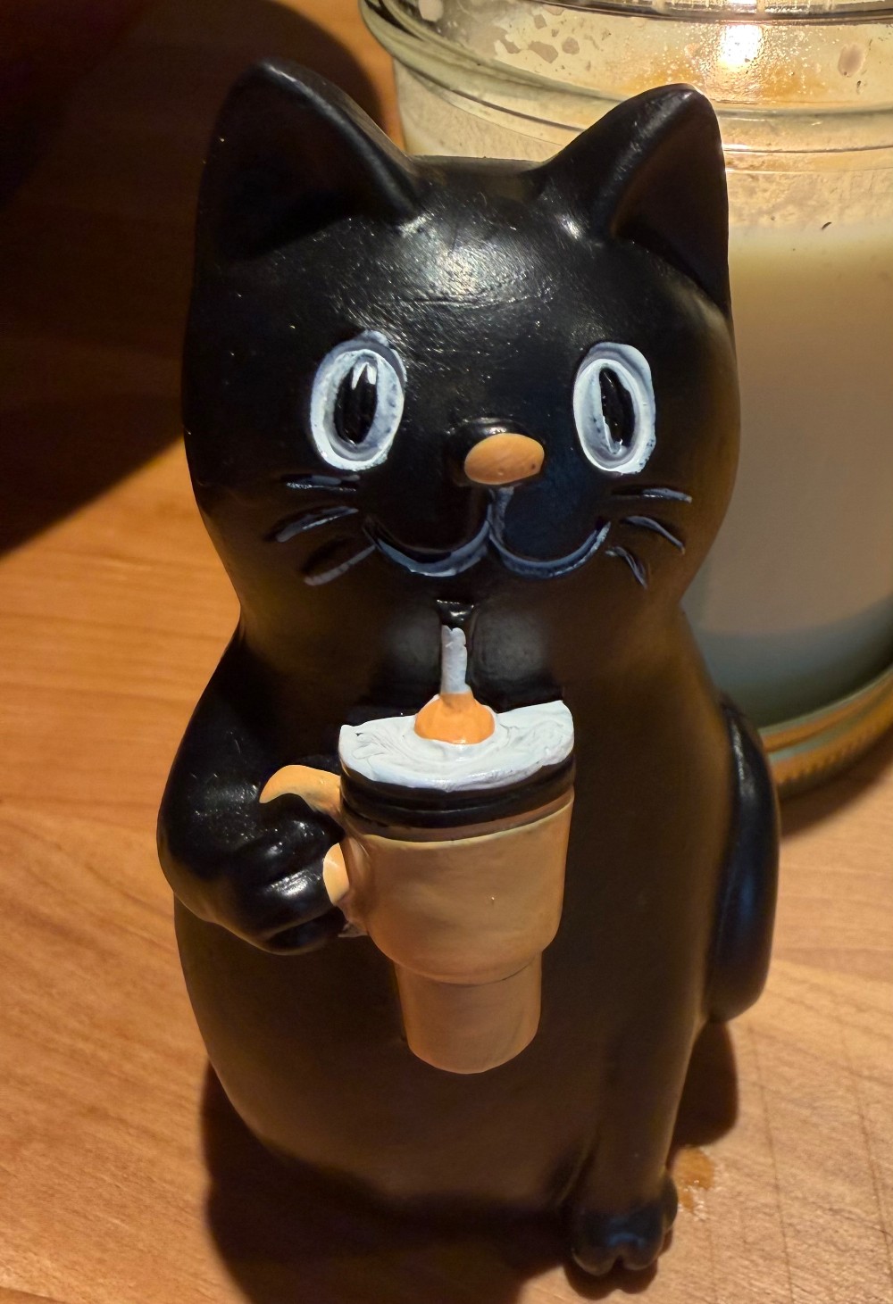 Holiday dog & cat figurine
