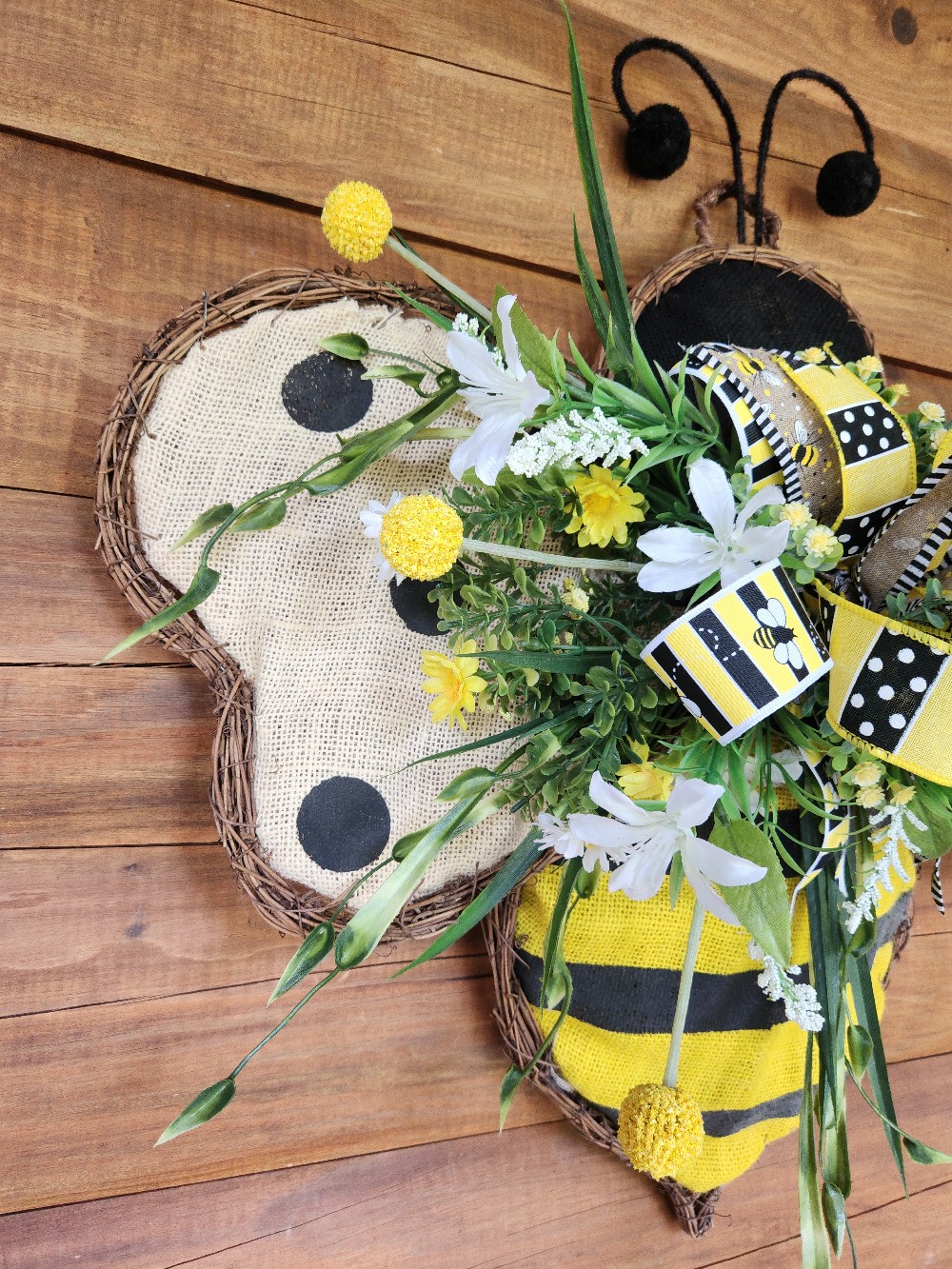 Bumblebee Grapevine Wreath #3