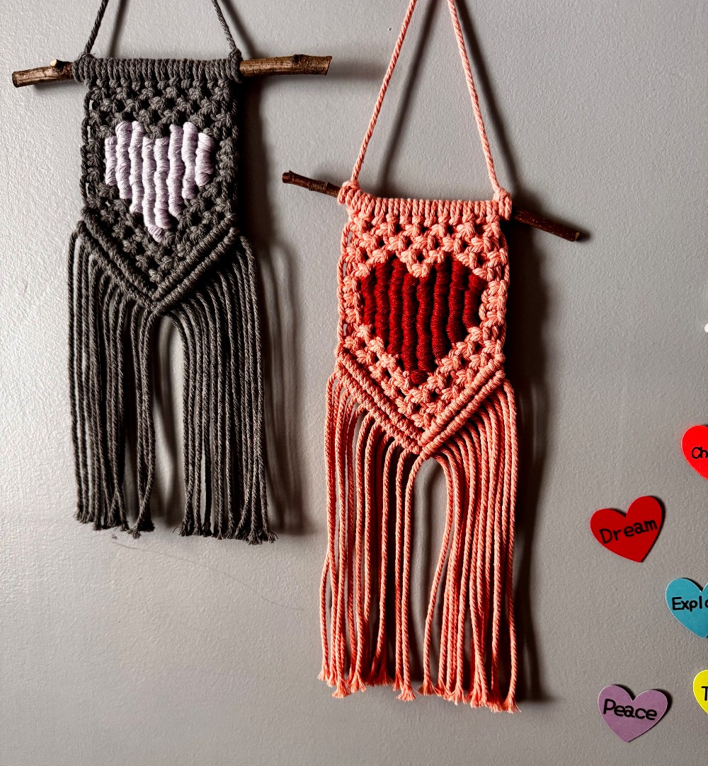 Woodland Woven Heart Wall Hanging