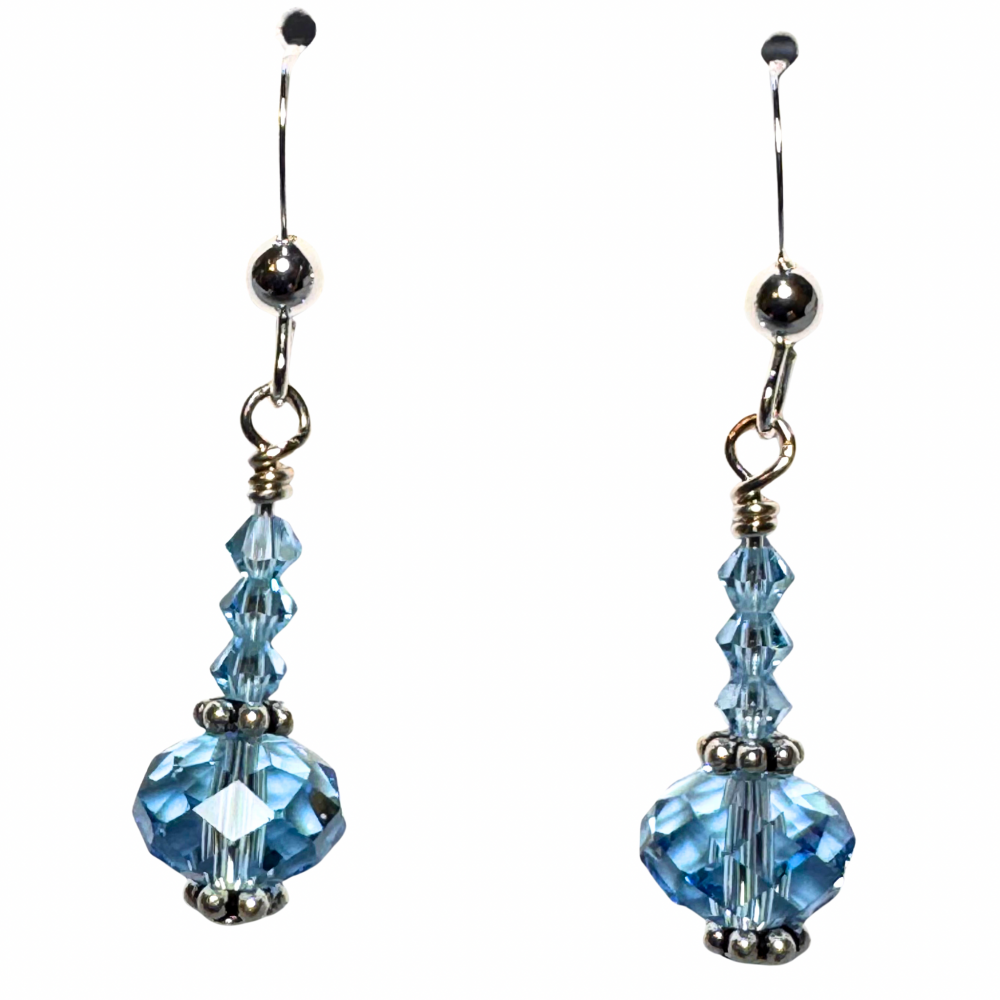 Briolette Drop Swarovski Crystal Earrings