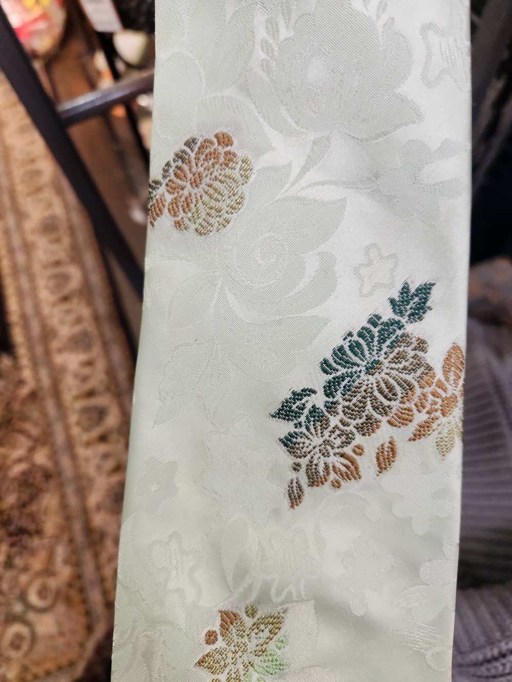 Vintage Mint Green Spring Tie