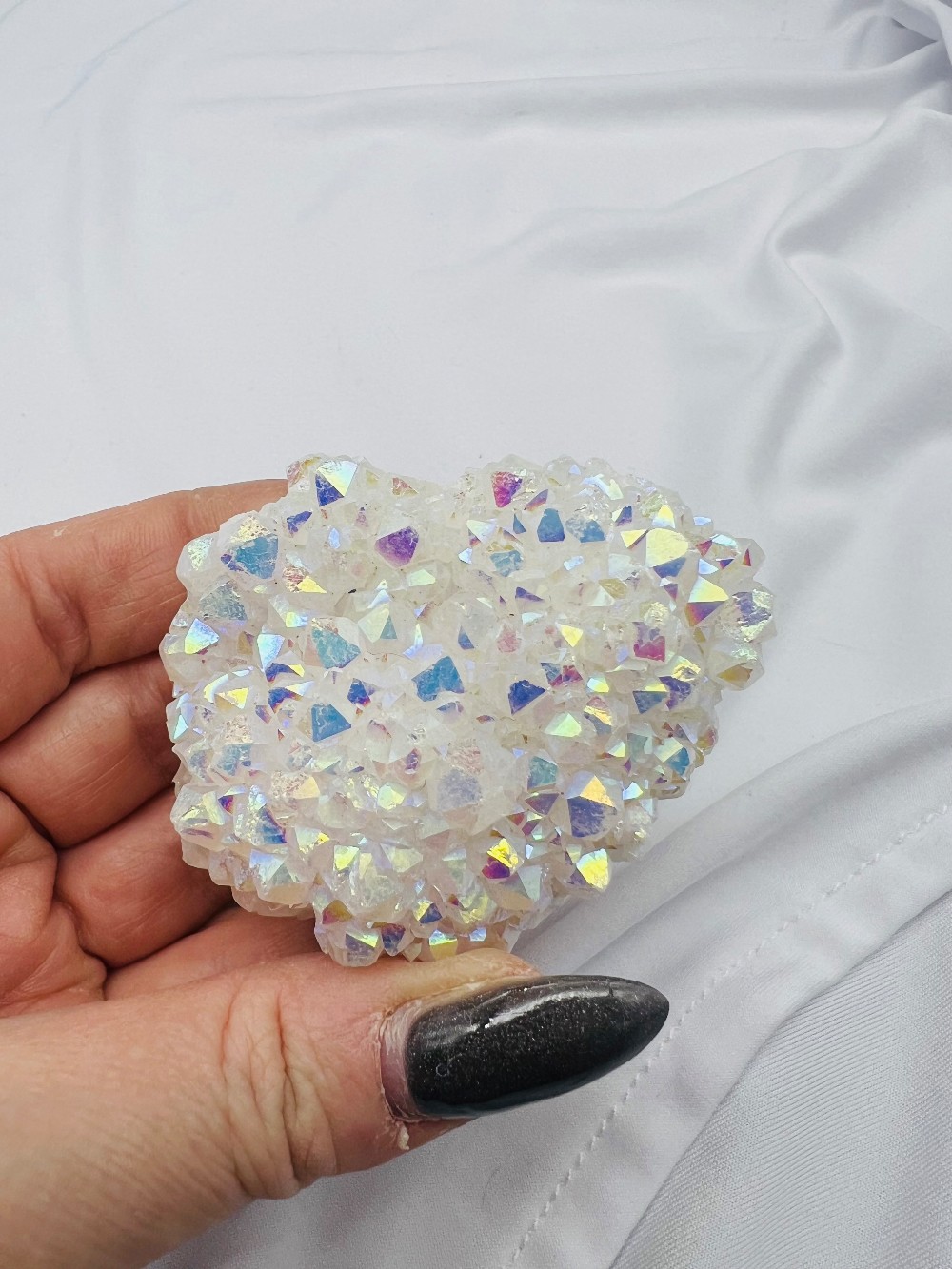 Aura Clear Quartz Cluster