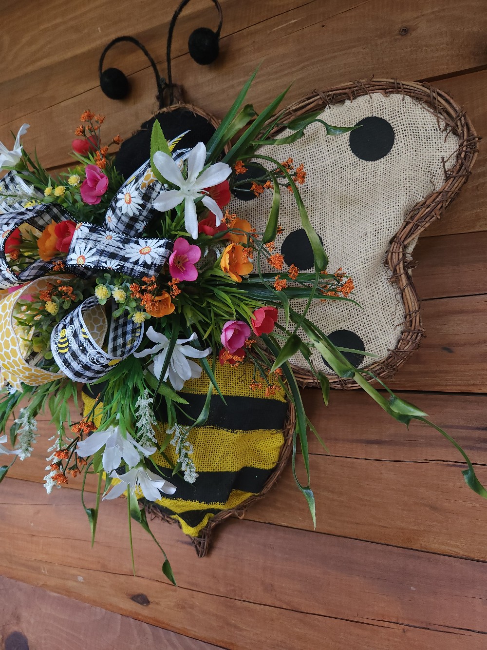 Bumblebee Grapevine Wreath #4