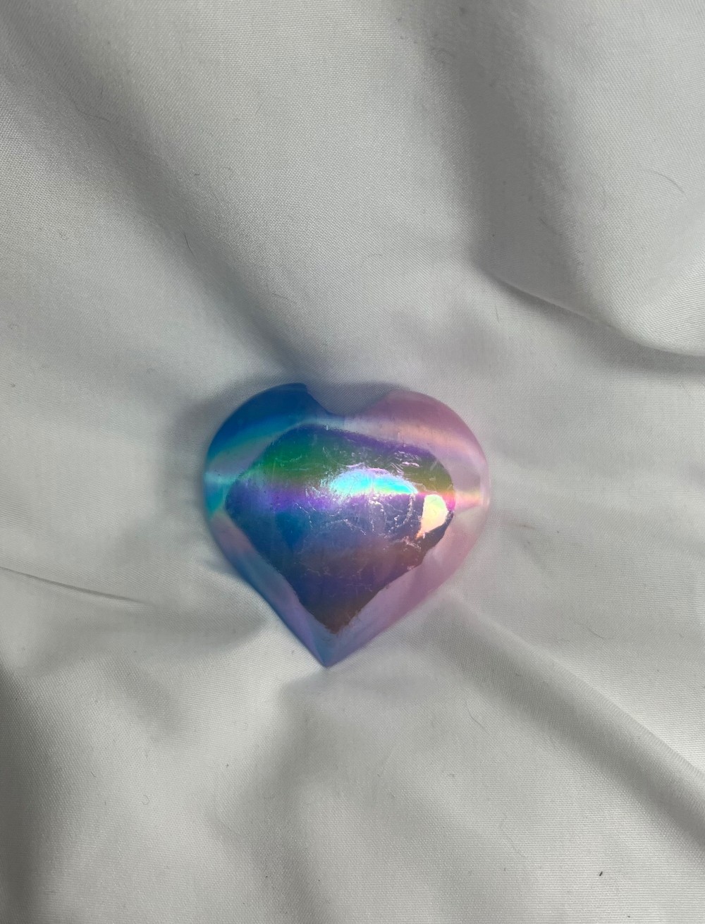 Aura Selenite Heart