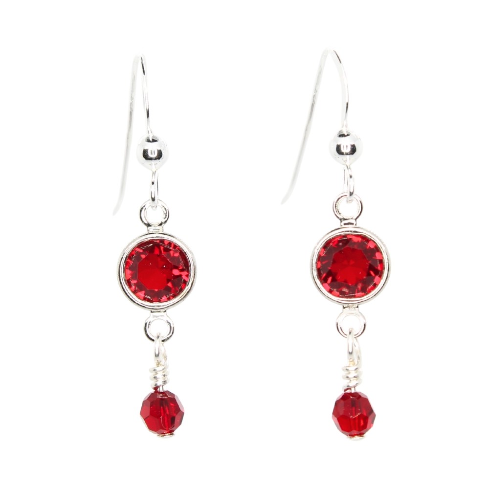 Channel Dangle Swarovski Crystal Earrings