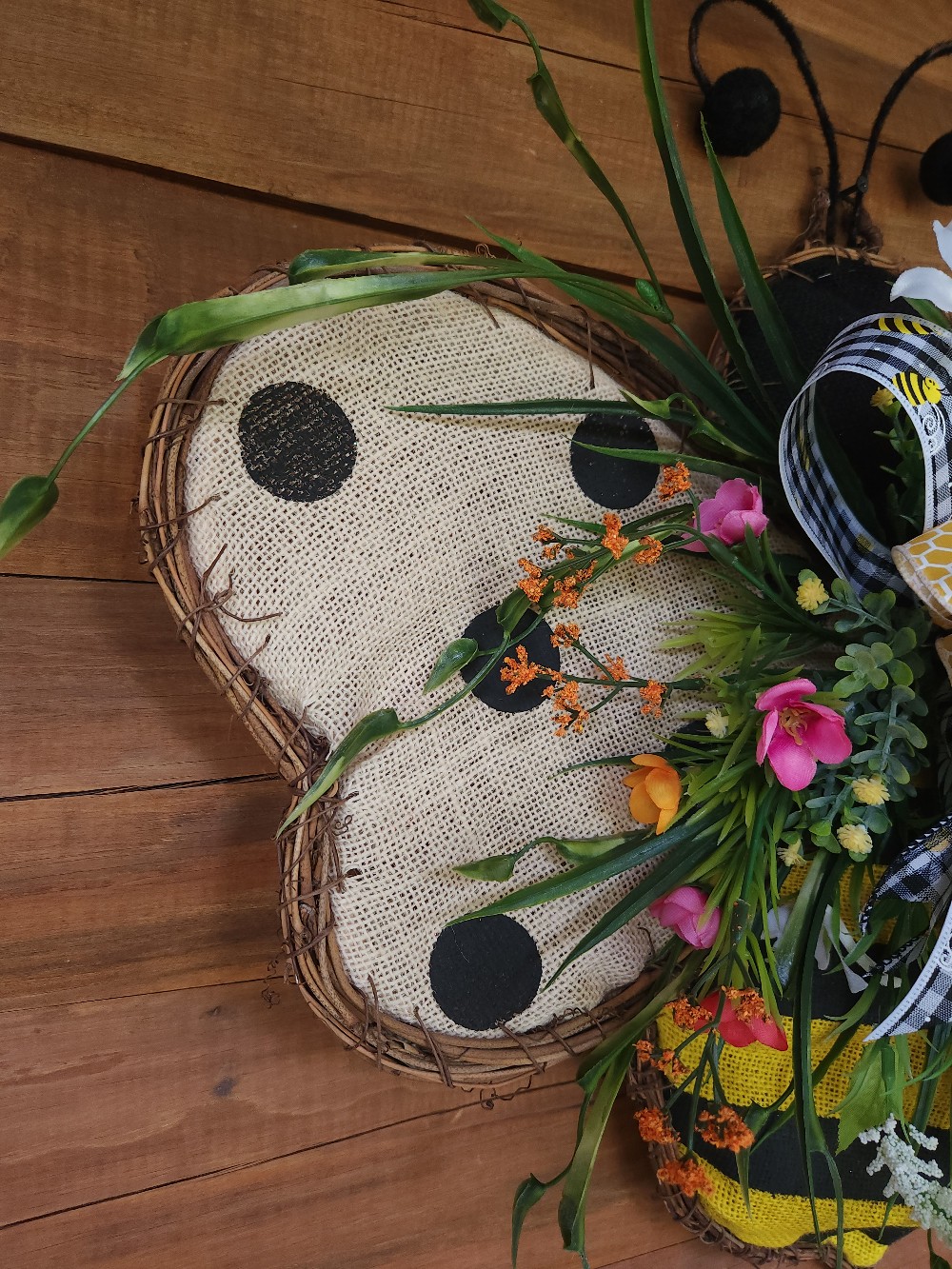 Bumblebee Grapevine Wreath #4