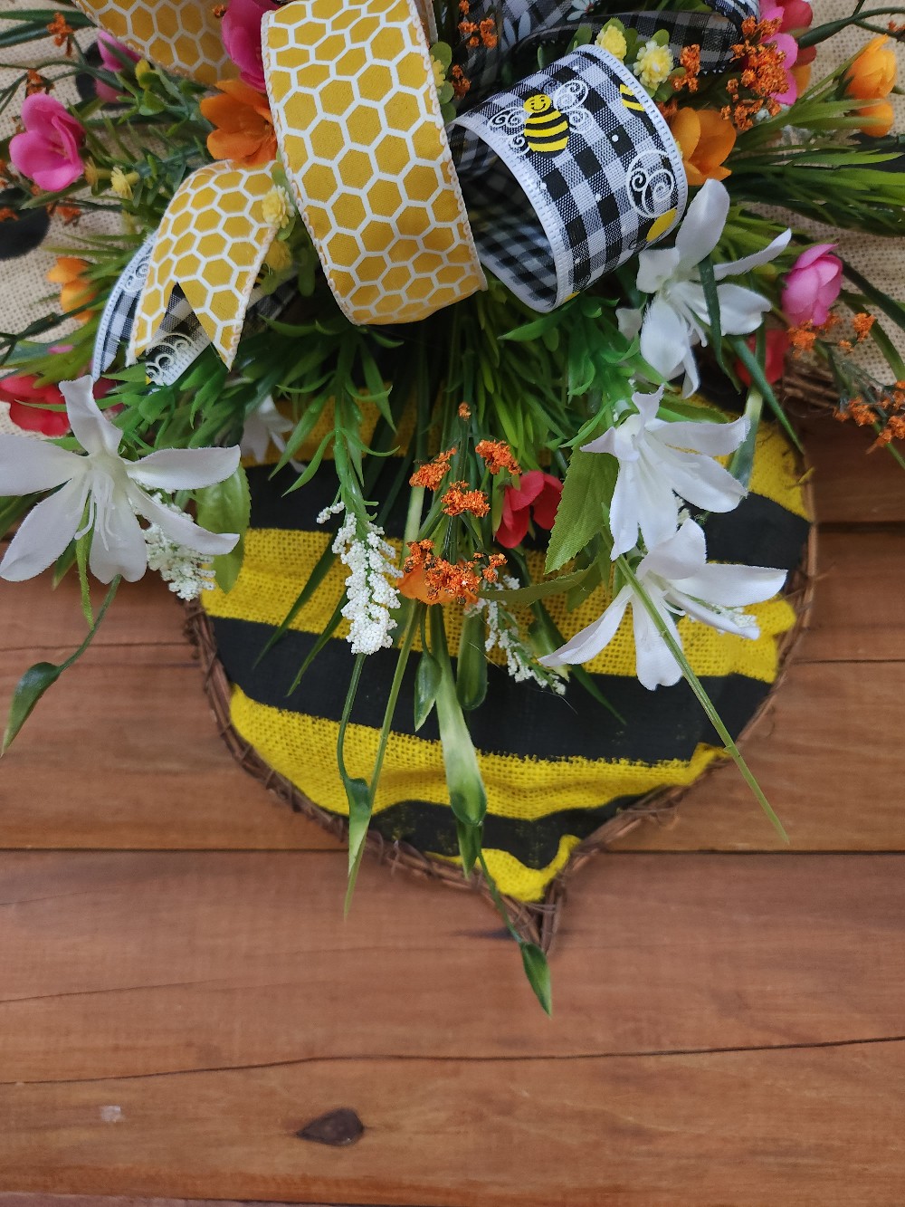 Bumblebee Grapevine Wreath #4