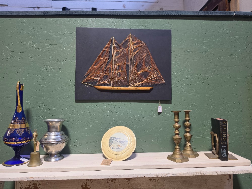 Vintage 1970's Copper String Boat