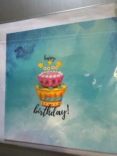 Diamond Greeting Card - Tree & Hearts Birthday