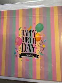 Diamond Greeting Card - Balloons Birthday