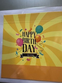 Diamond Greeting Card - Dog & Balloons Birthday
