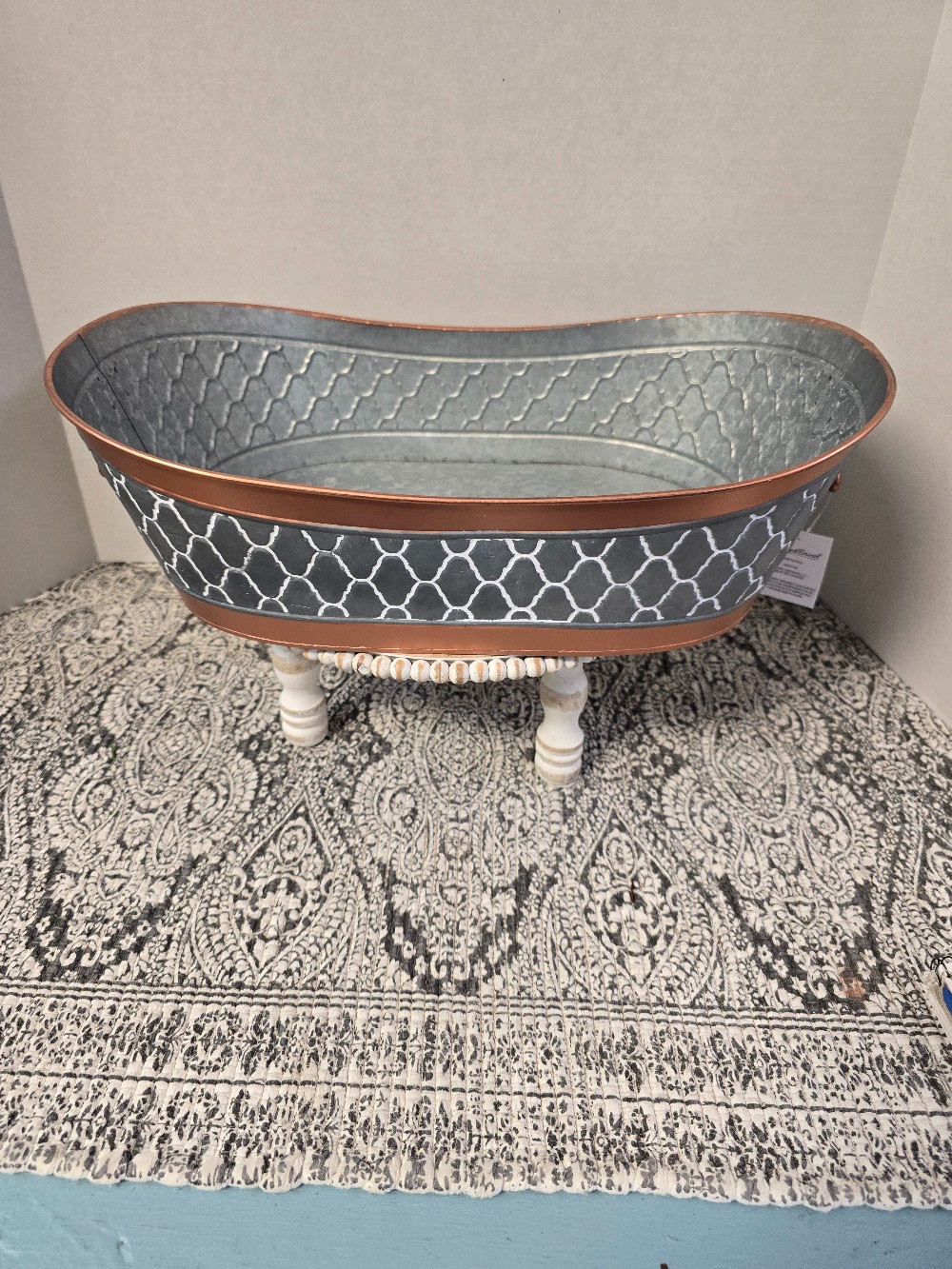 Galvanized Basket Tub