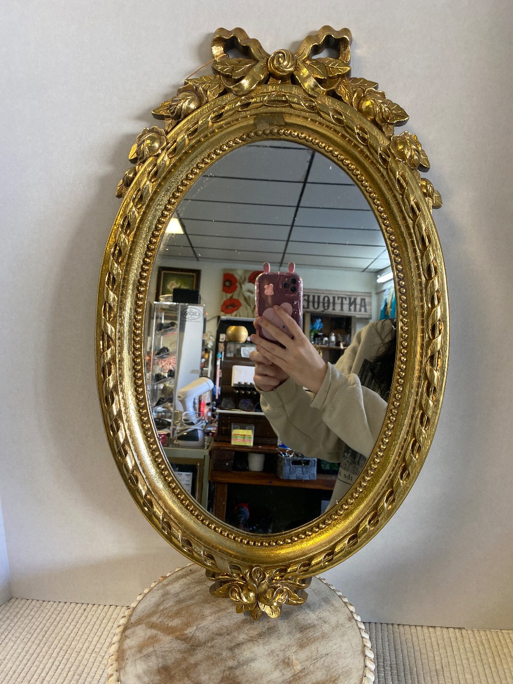 Ornate Oval Mirror