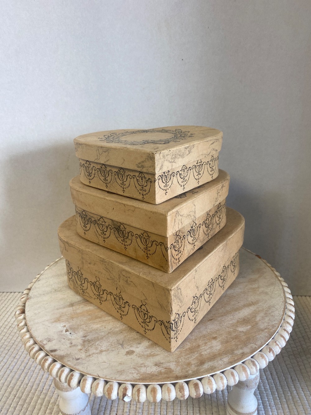 Set of 3 Heart Shaped Boxes