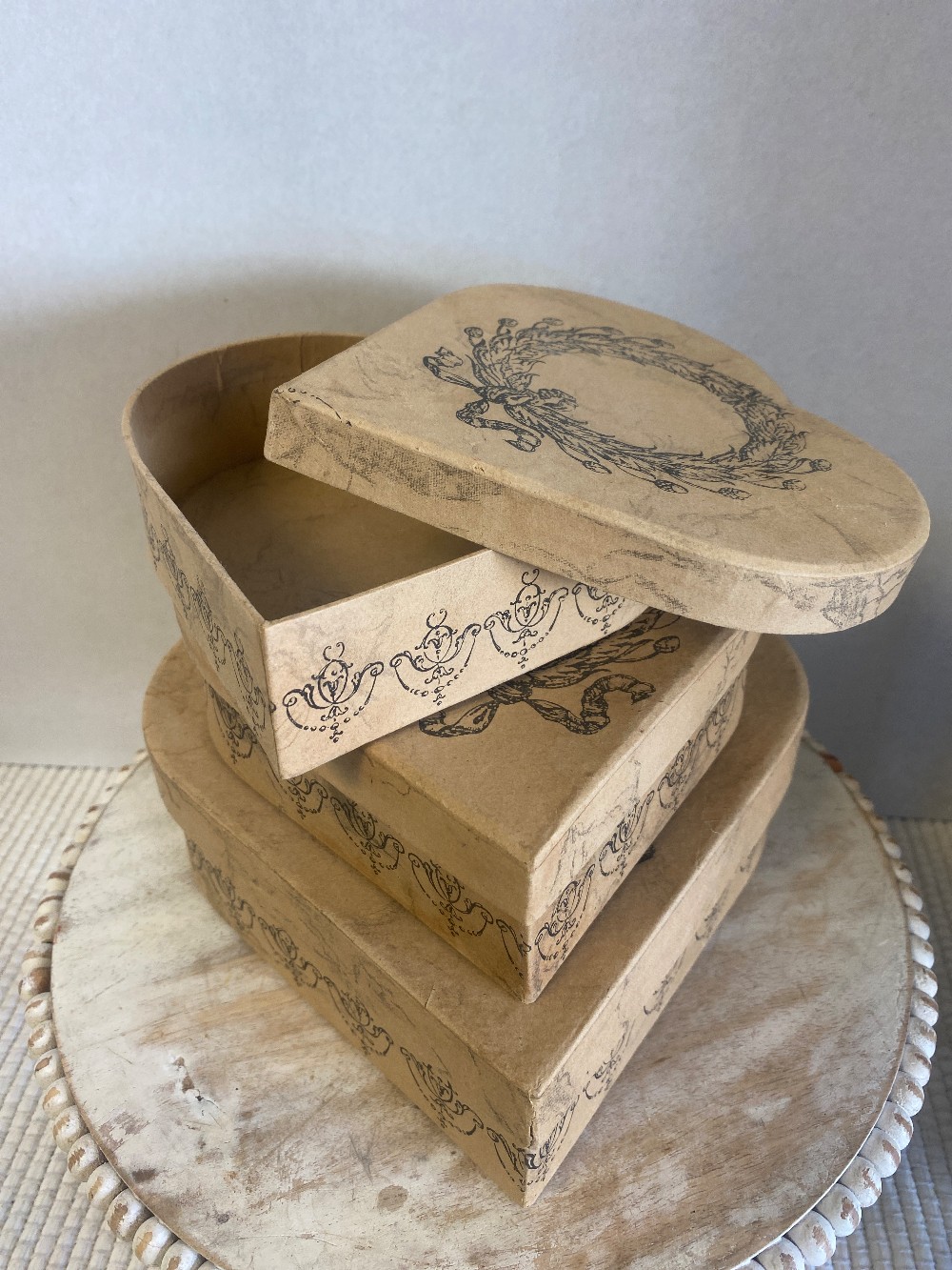 Set of 3 Heart Shaped Boxes