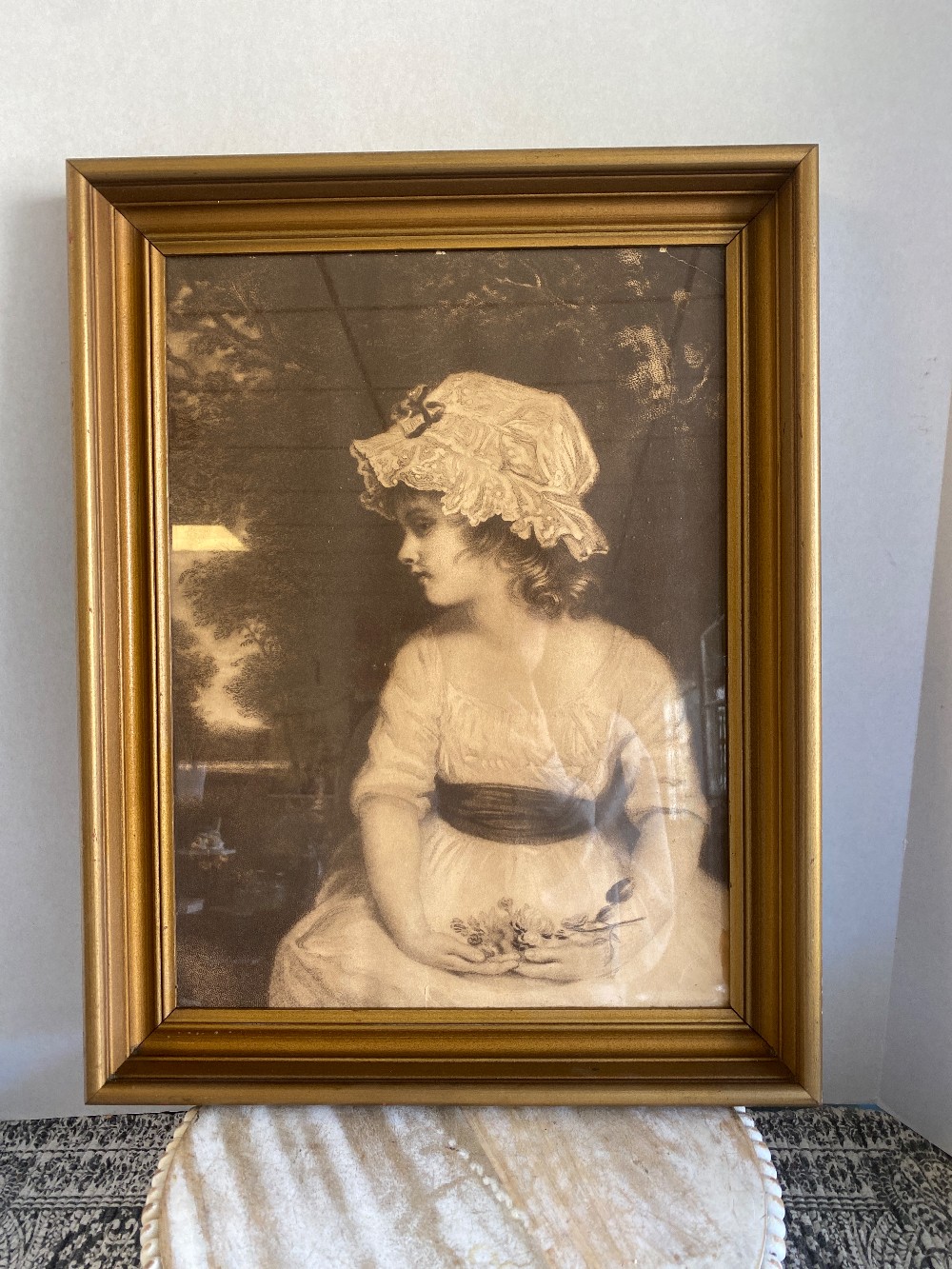 Framed Victorian Girl Photo