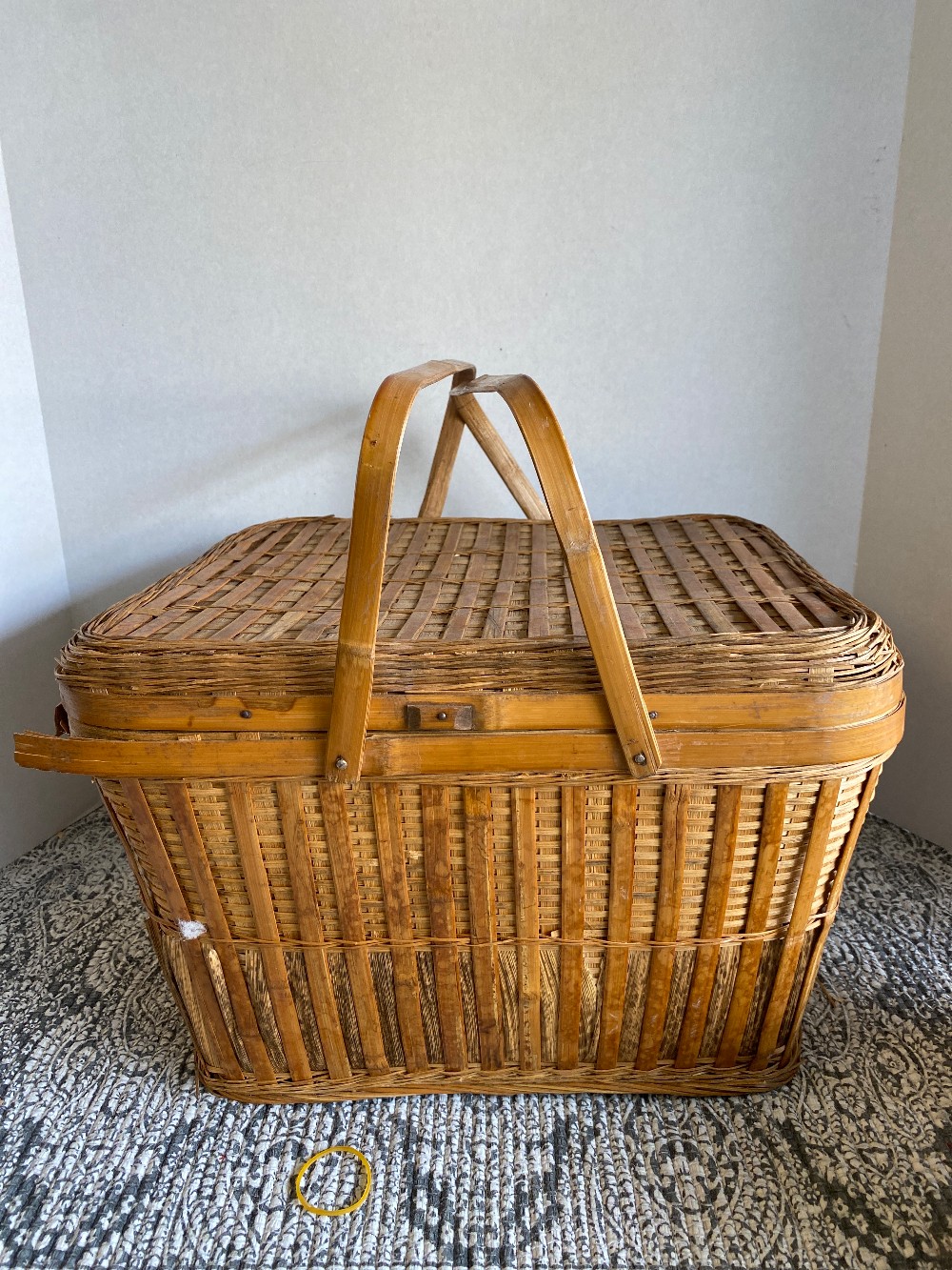 Vintage Wicker Picnic Basket