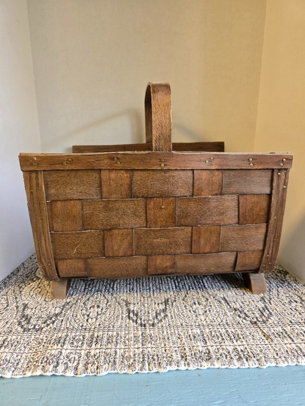 Woven Wood Log Holder