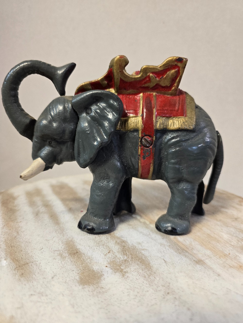 Cast Iron Circus Elephant Bank