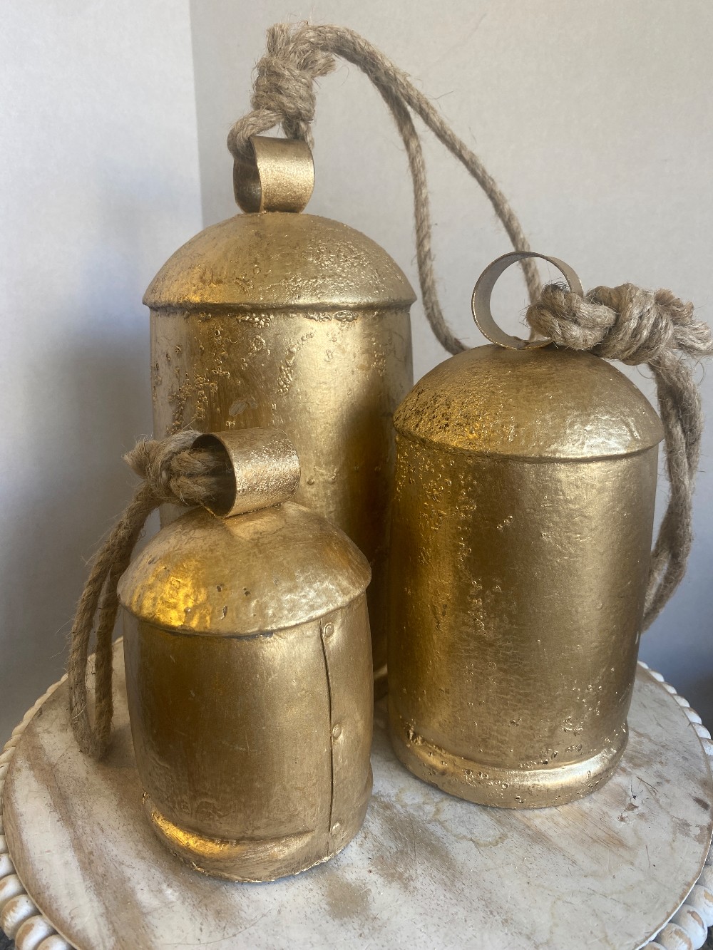 Set of 3 Hanging Cow Bells