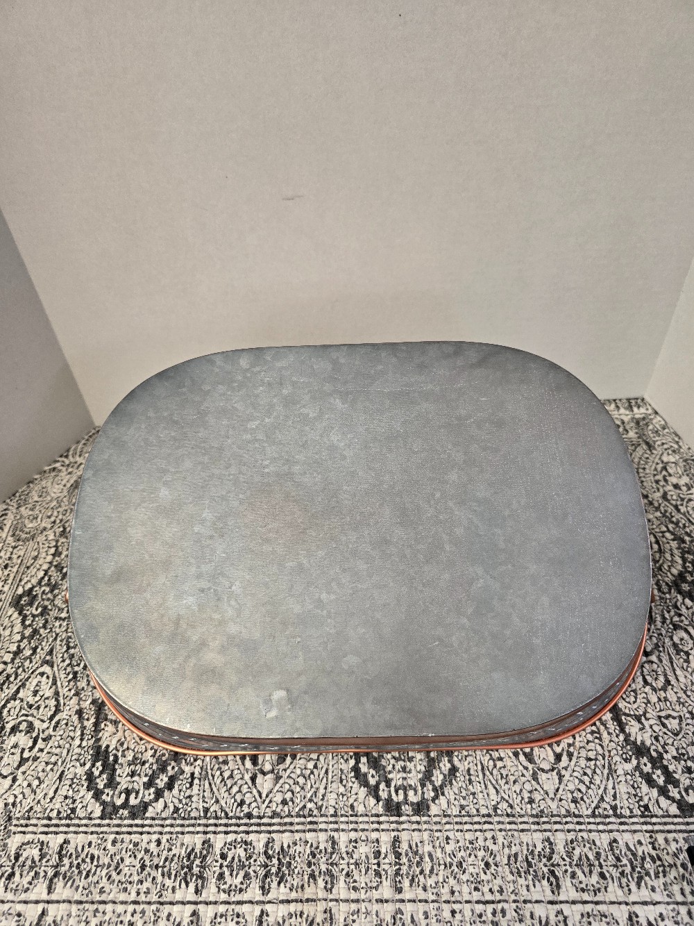 Galvanized Basket Tub