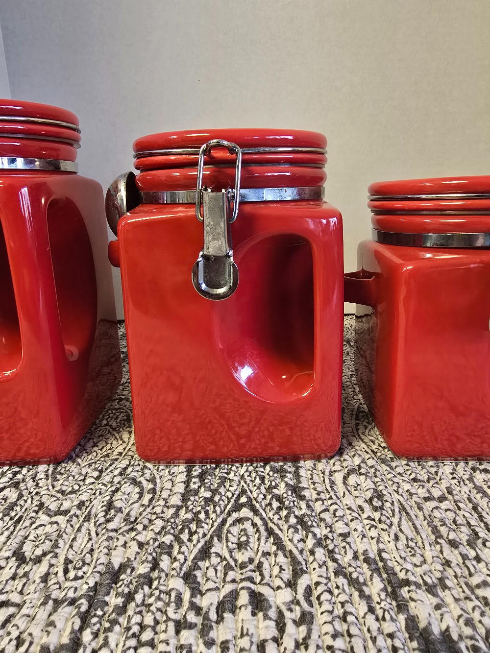 Canister Set-4 pc-Red