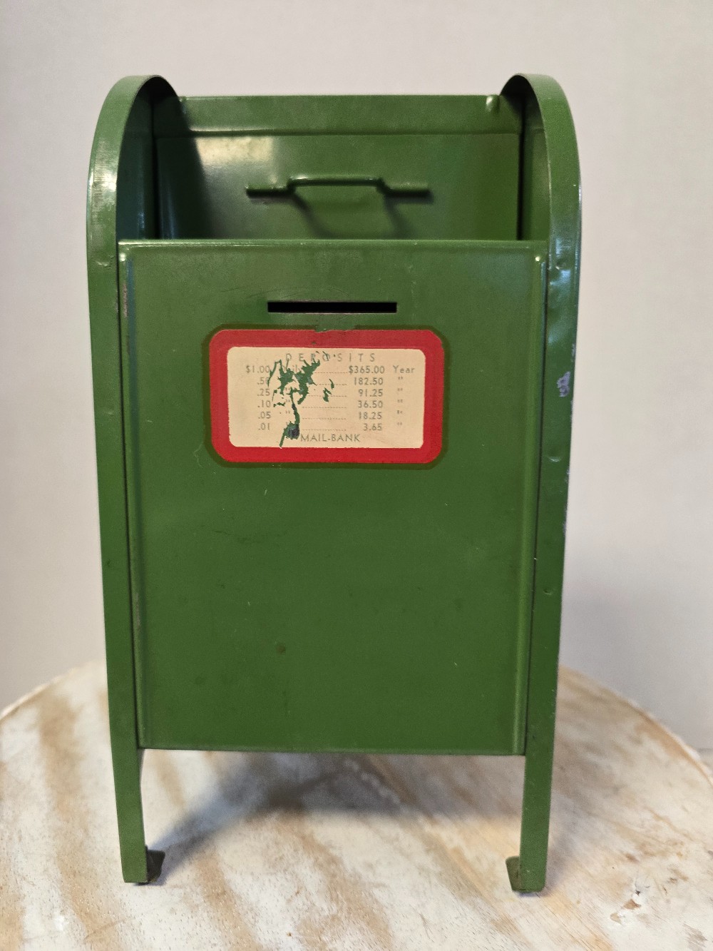 Metal Airmail Coin Bank