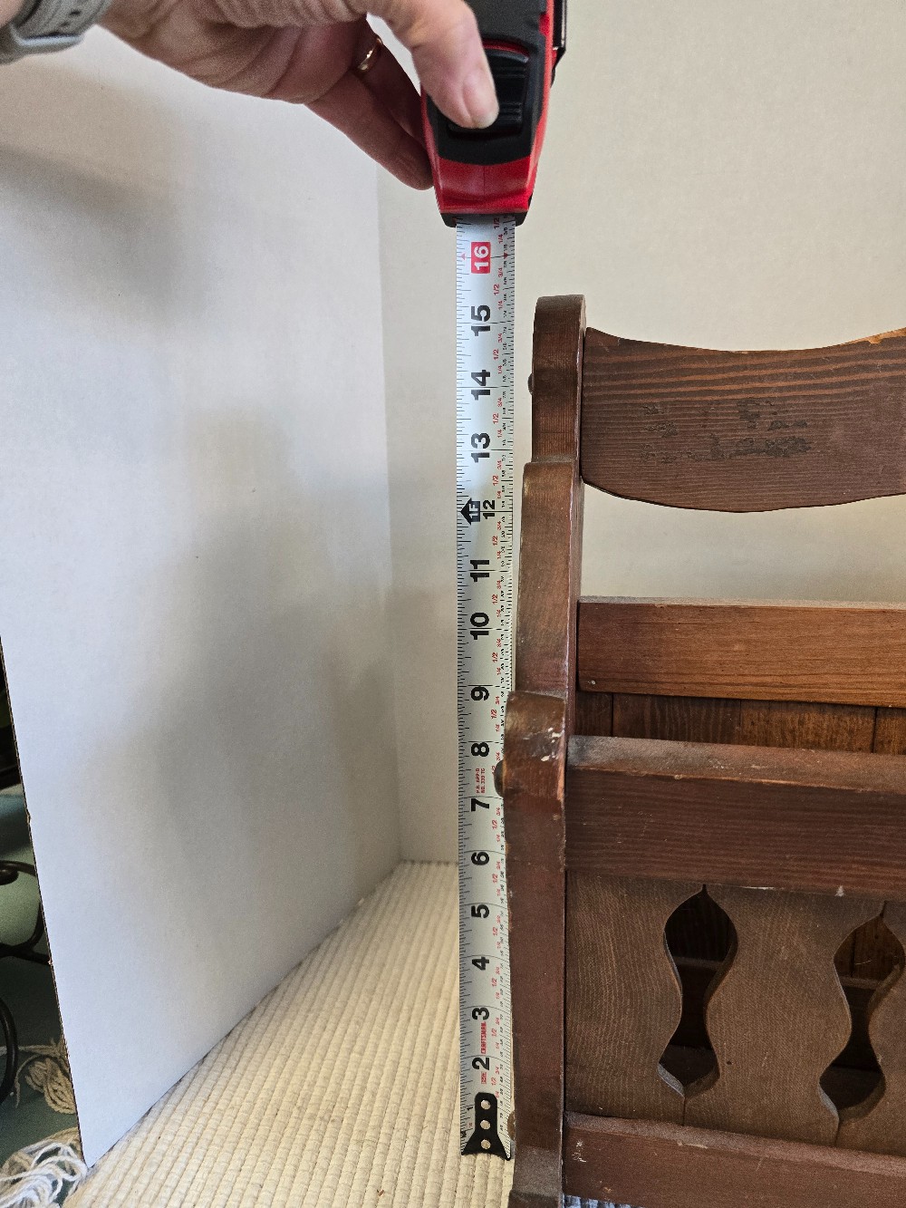 Wooden Magazine Rack-Vintage MCM