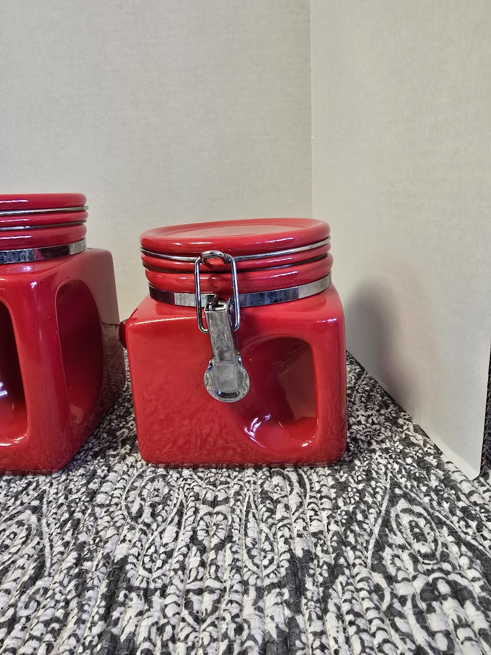 Canister Set-4 pc-Red