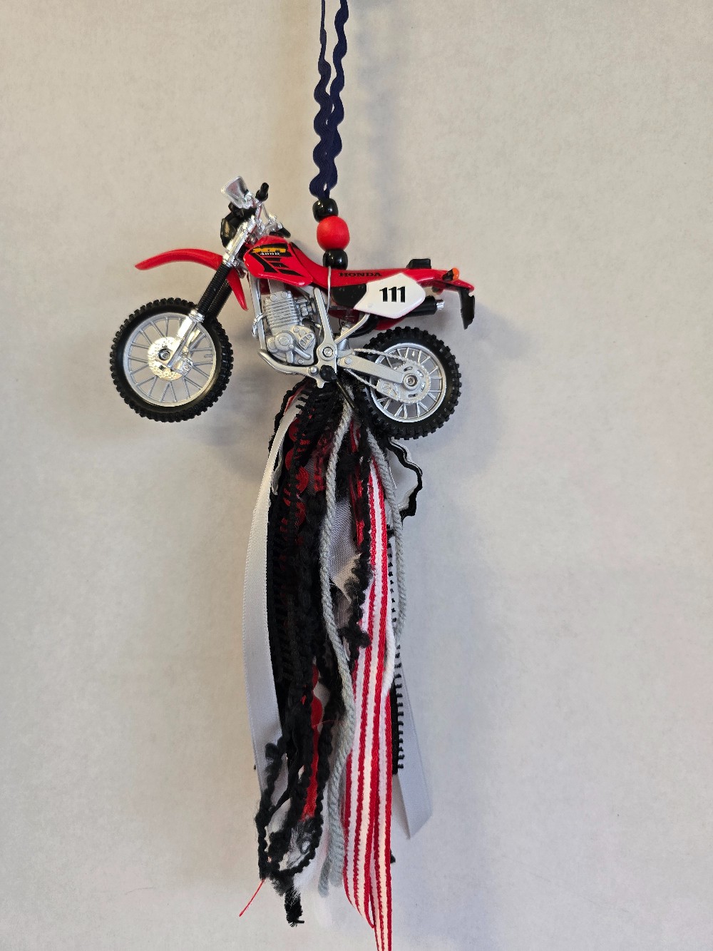 Decorative Tassel-Red Dirt bike