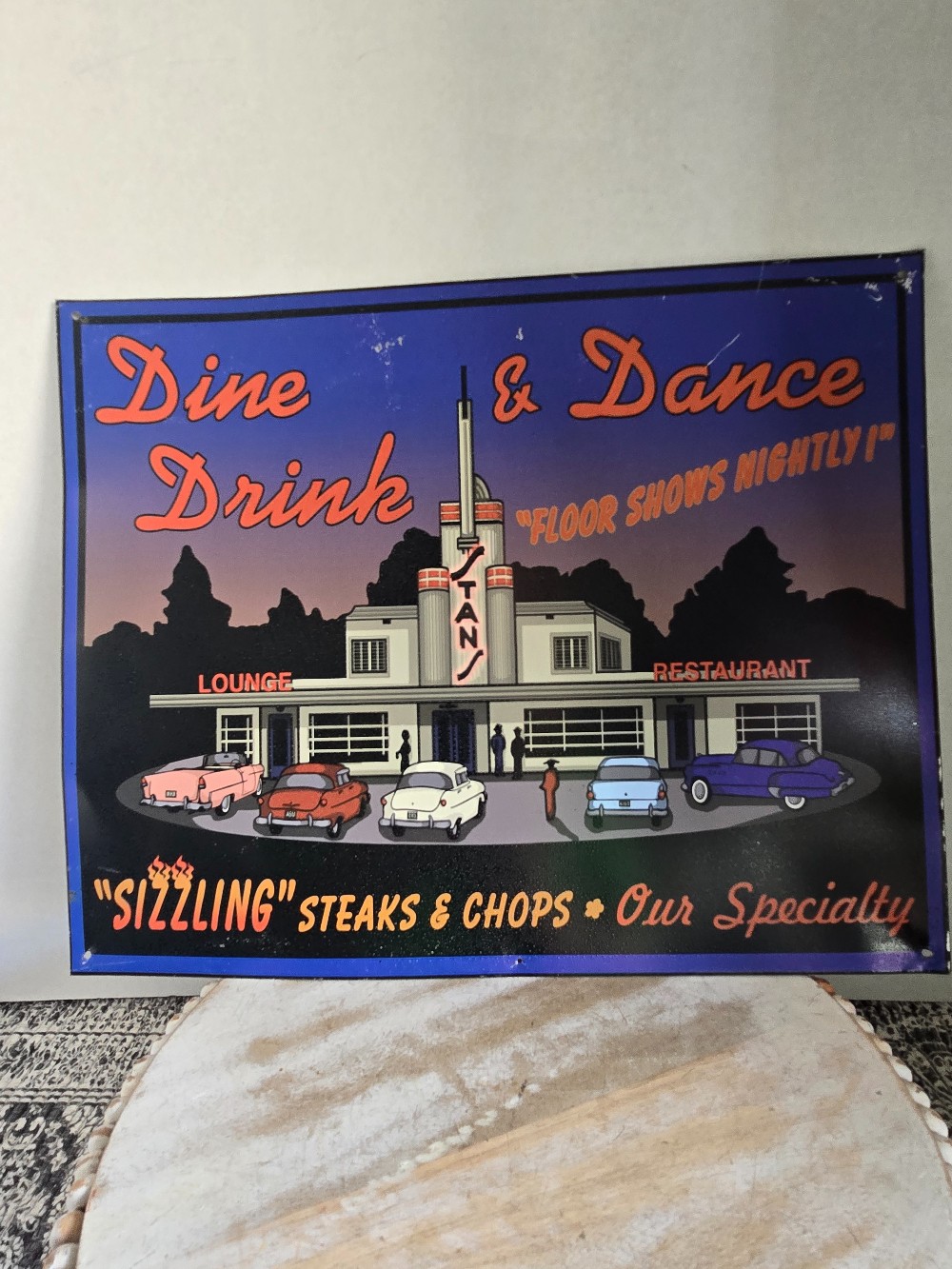 Metal Sign-Dine, Drink & Dance