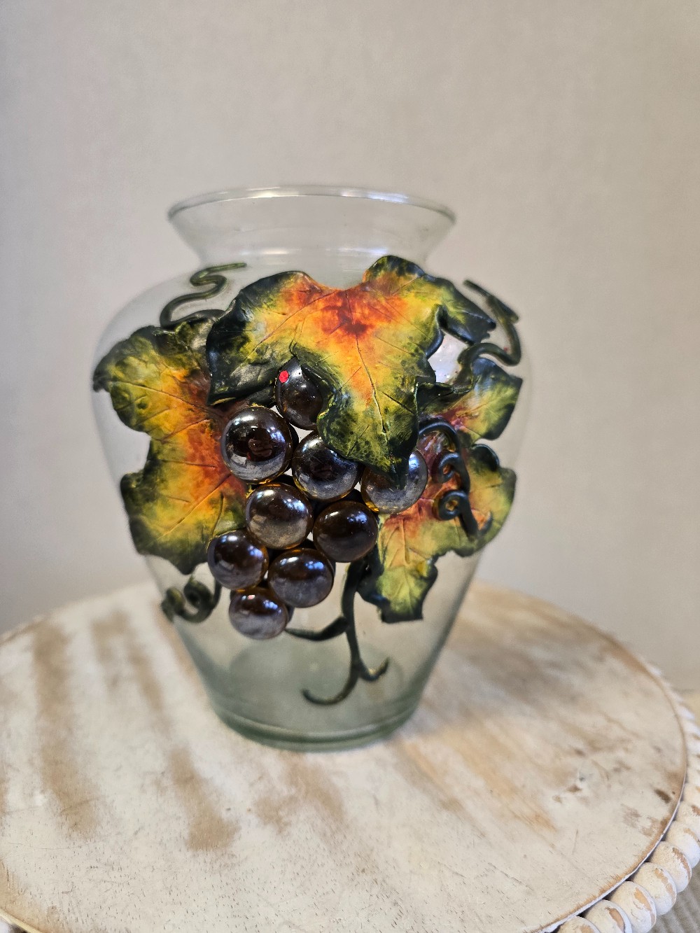 Grape Motif Vase