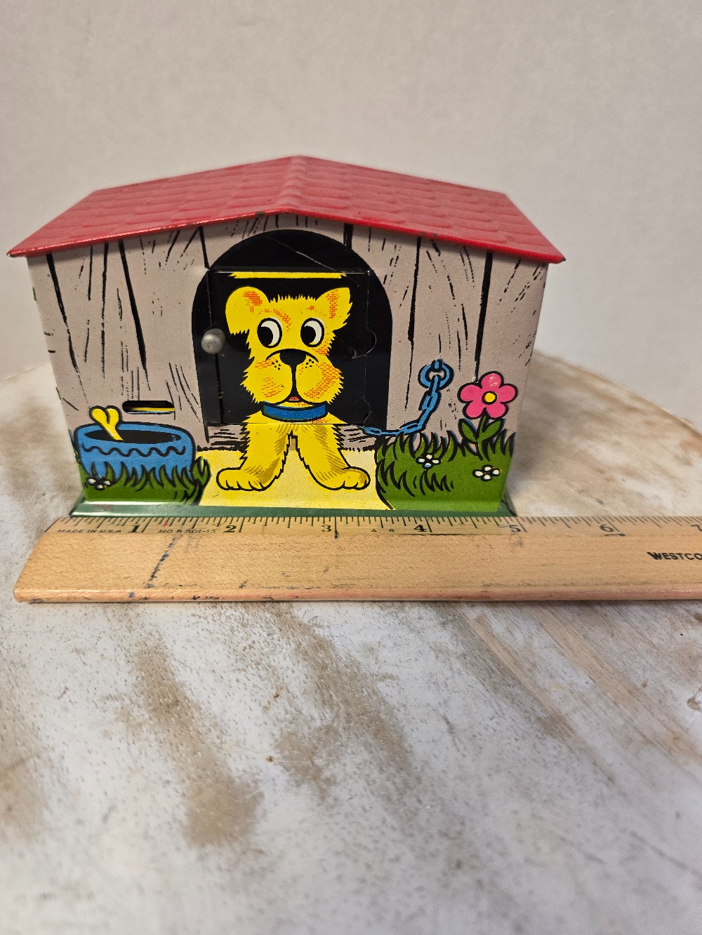 Metal doghouse bank-Works!