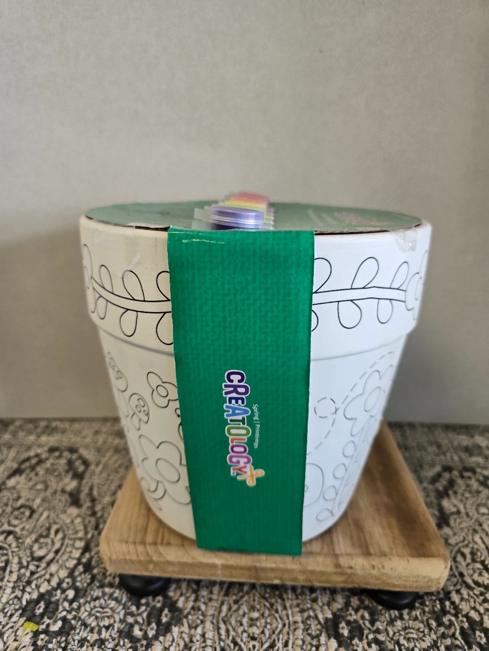 Color Your Own Flower Pot Kit