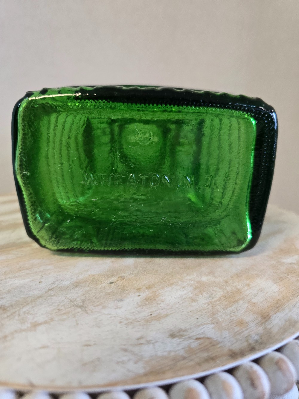 Cabin shaped glass bank