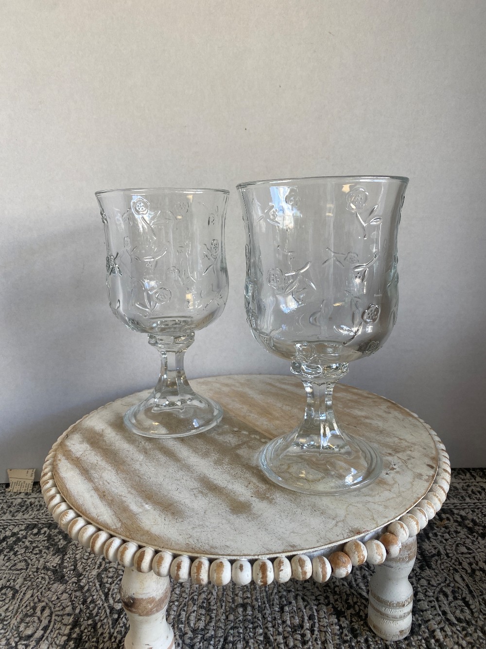Set Of 2 Anchor Hocking Goblets