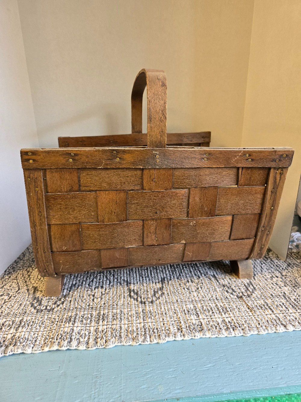 Woven Wood Log Holder