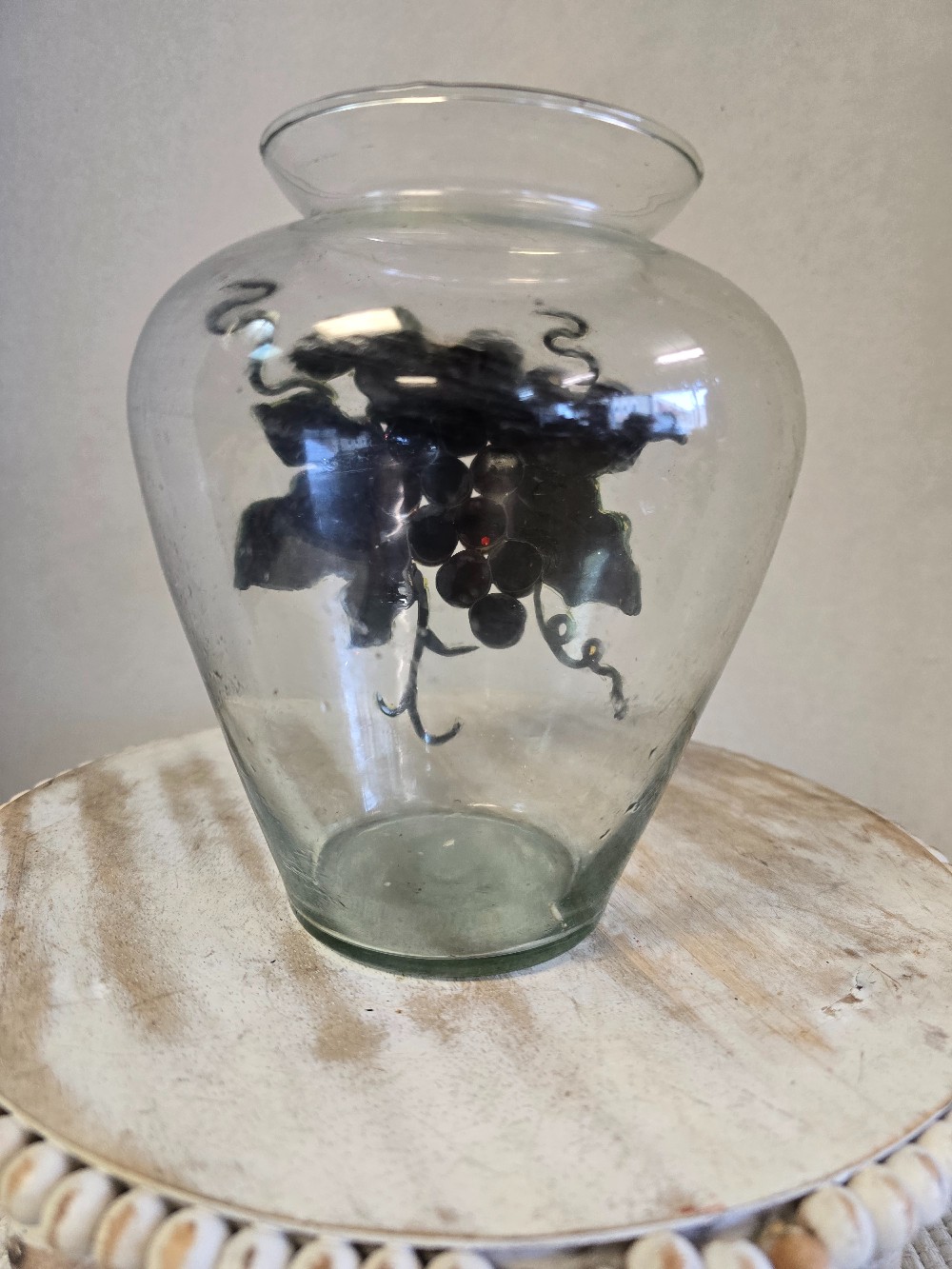 Grape Motif Vase