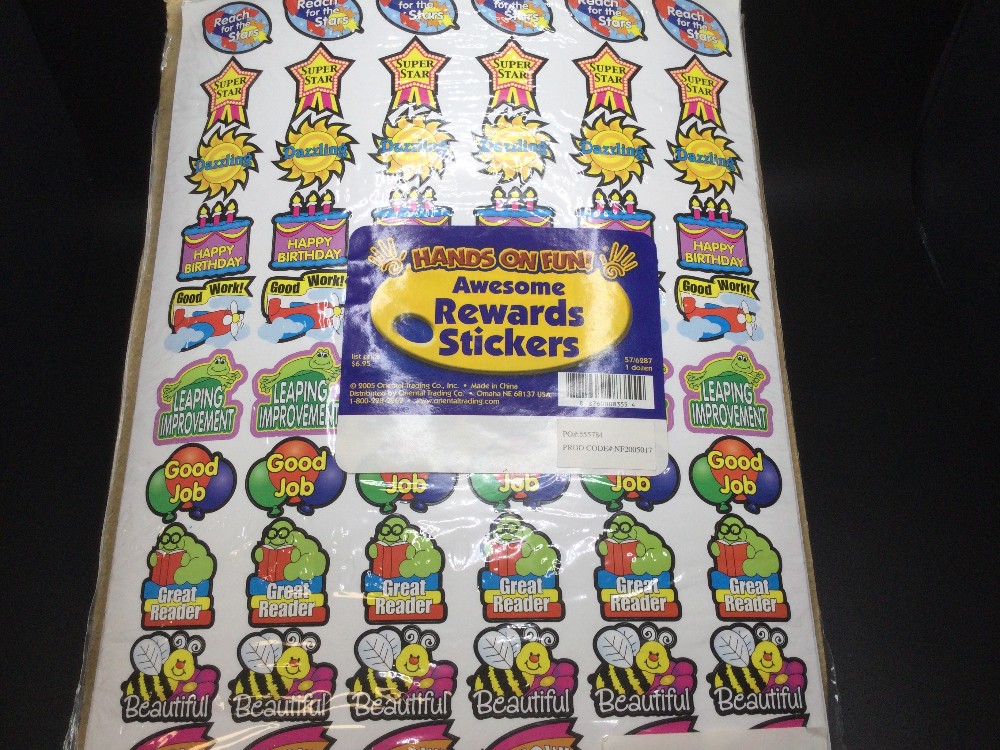 Awesome reward stickers