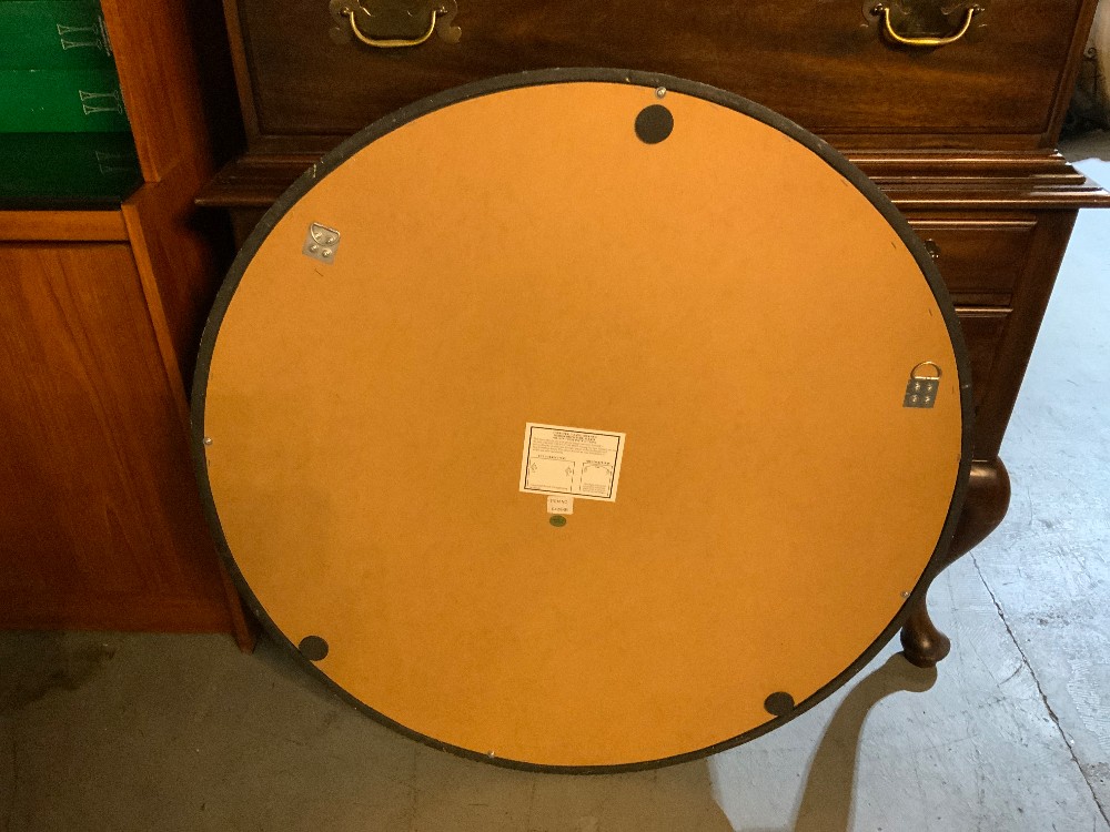 Ornate Framed Round Mirror