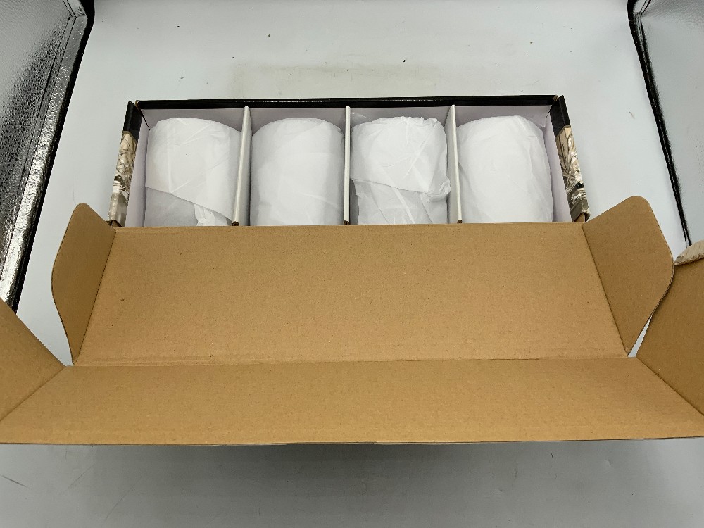 Dublin Set of 4 Crystal Double Old Fashion Glasses